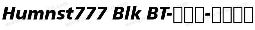 Humnst777 Blk BT-常规斜字体转换